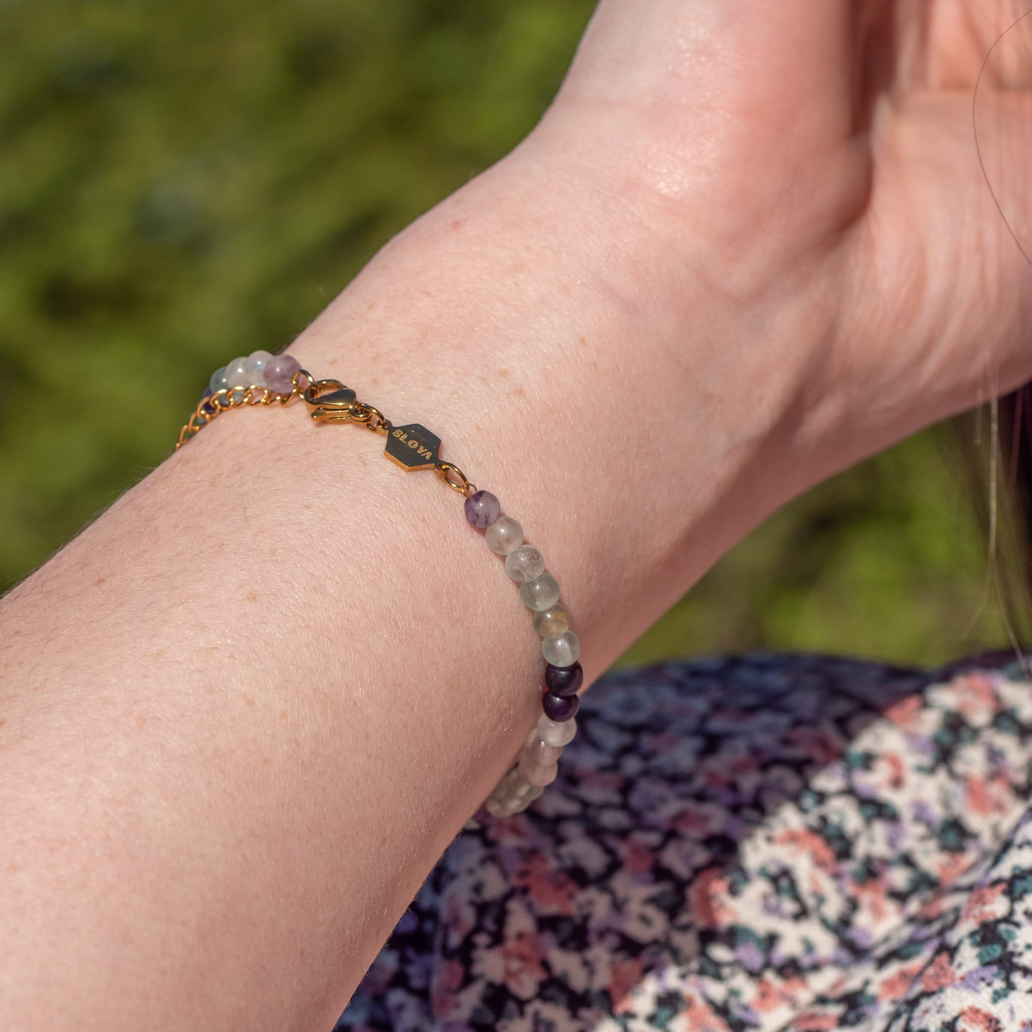 Bracelet Serena en pierres Fluorite - SLOYA